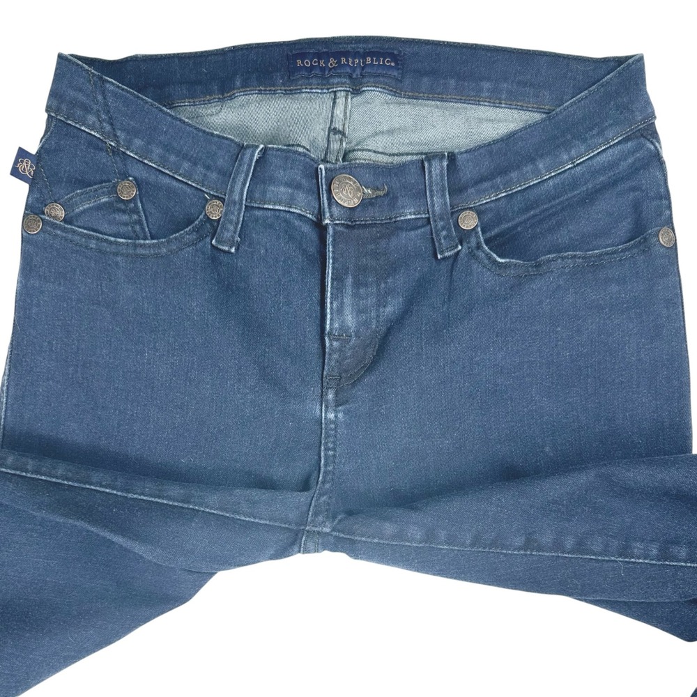 Rock & Republic Kasandra Dark Wash Bootcut Jeans Size 8M R010314 - Picture 5 of 8